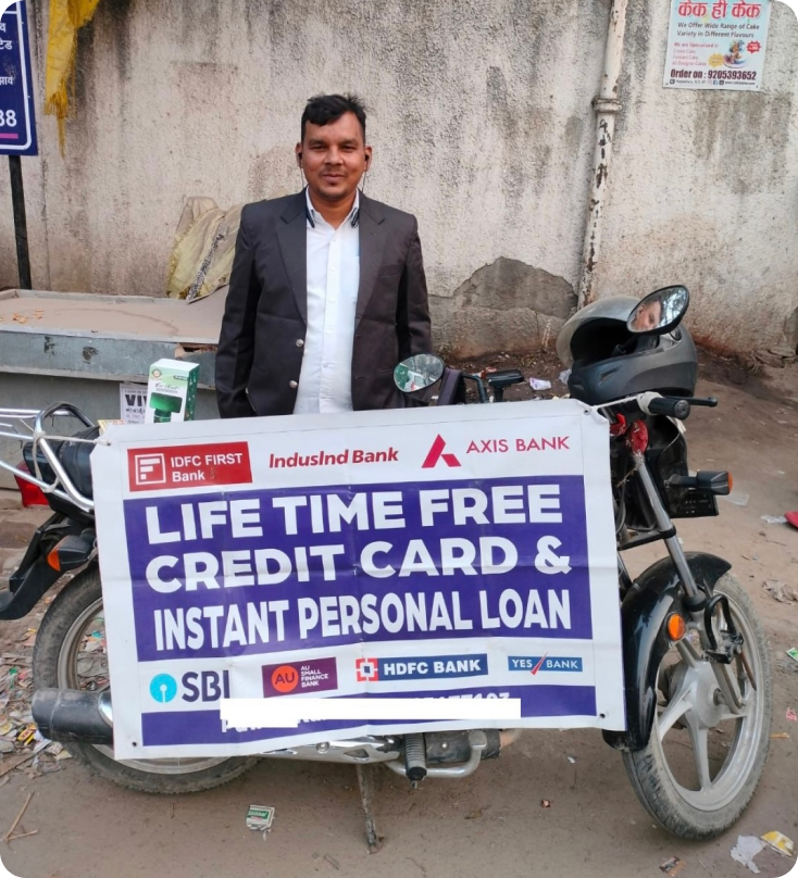 Financial-product advisor working in the field